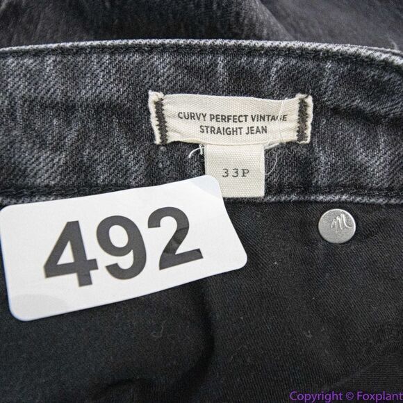 Madewell Curvy Petite Perfect Vintage Straight Jean in Lunar Wash, 33P - Picture 13 of 15